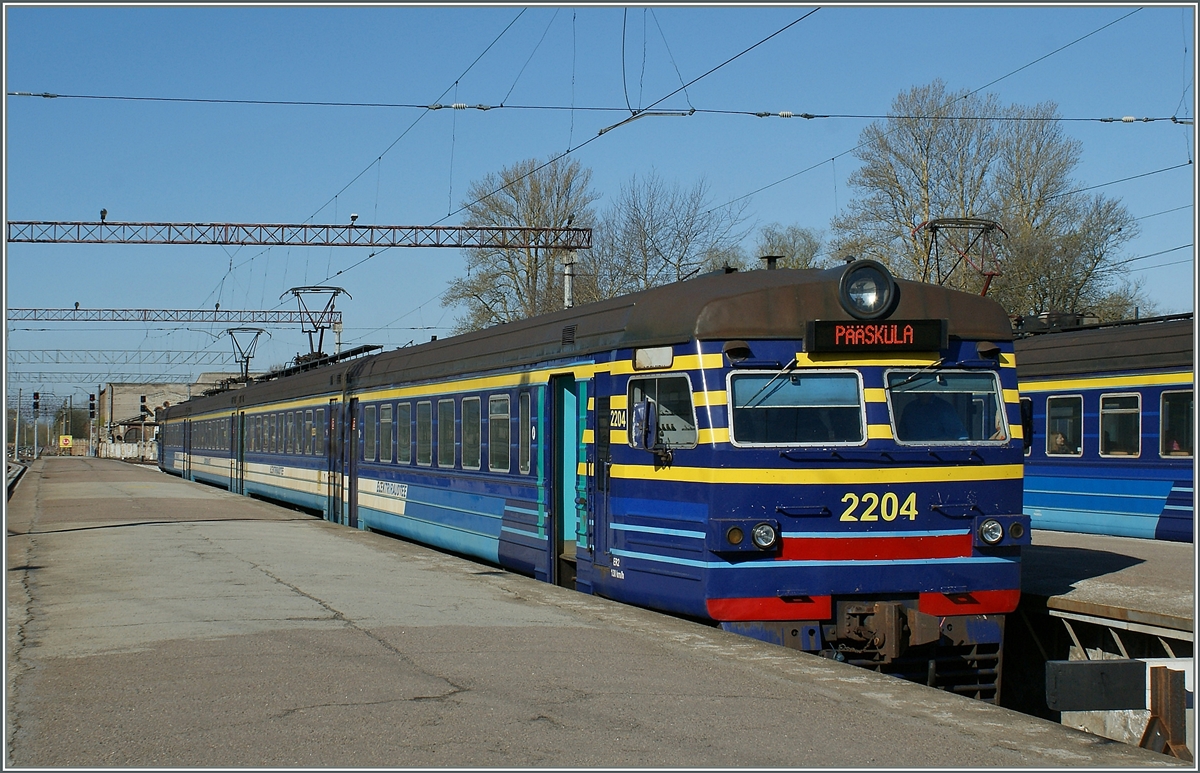 Elektriraudtee Triebzug 2204 nach Pskla in Tallinn.
8. Mai 2012