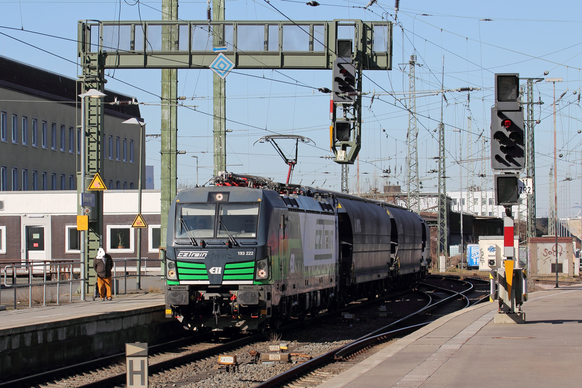 ELL 193 222 unterwegs für CZTrain in Bremen 8.3.2022