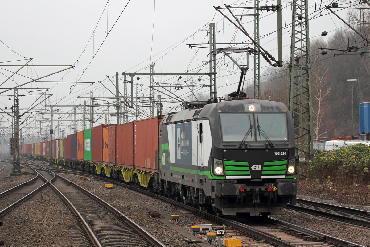 ELL 193 224 unterwegs für WLC in Hamburg-Harburg 12.12.2020