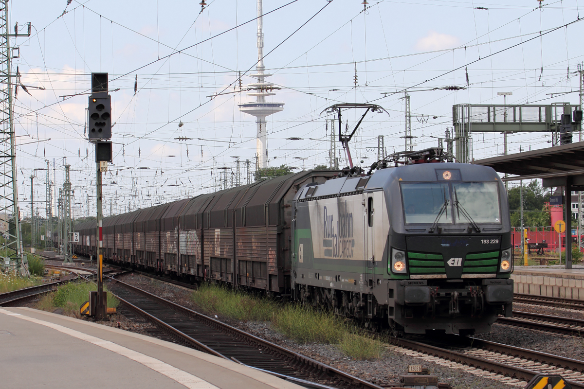 ELL 193 229 unterwegs für Rurtalbahn Cargo in Bremen 12.7.2018
