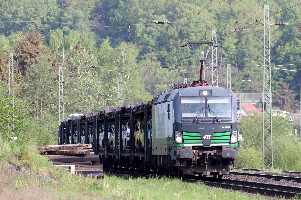 ELL 193 229 unterwegs für Rurtalbahn in Oberhaun 11.5.2022
