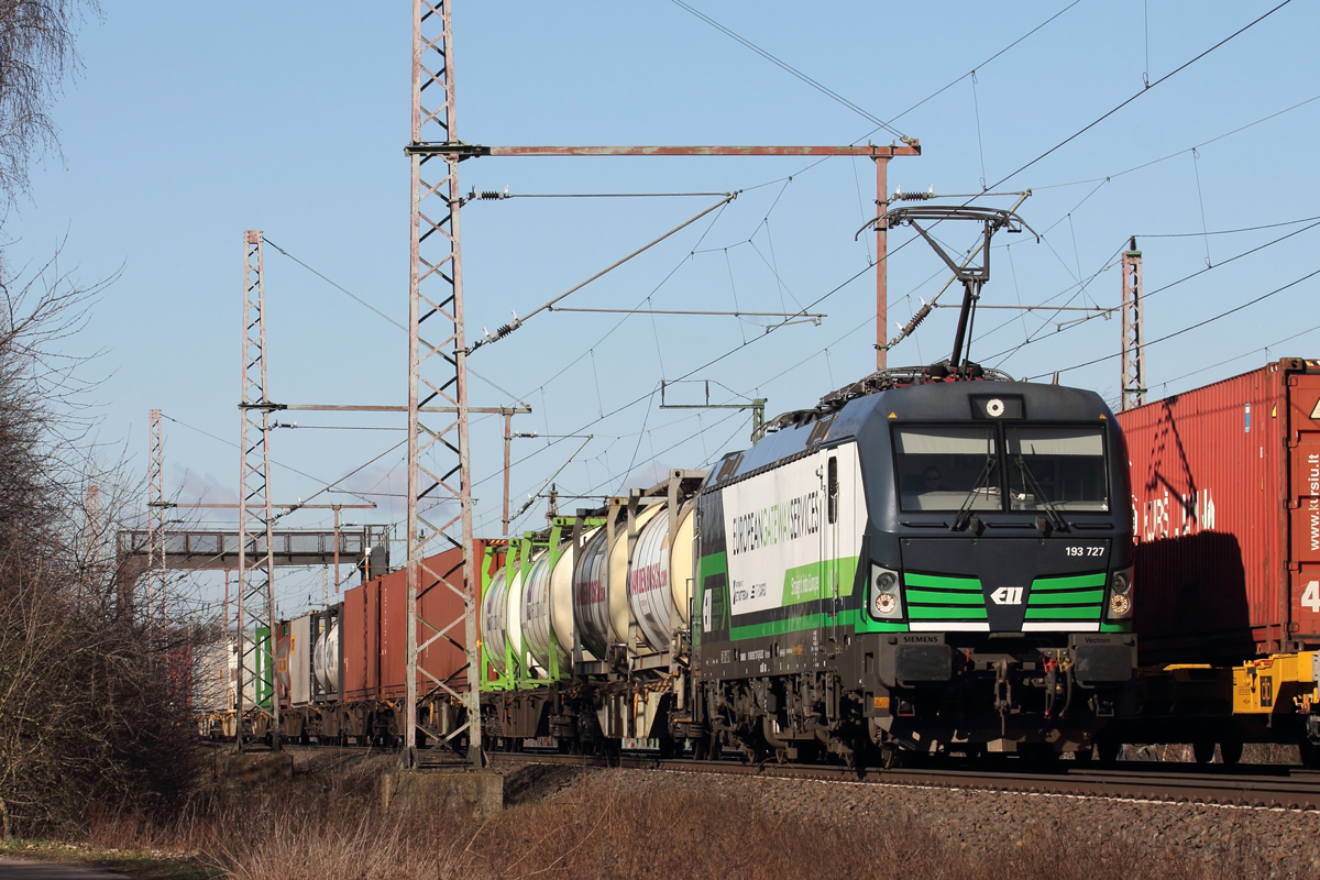 ELL 193 727 unterwegs für RTB Cargo in Dedensen-Gümmer 5.3.2021