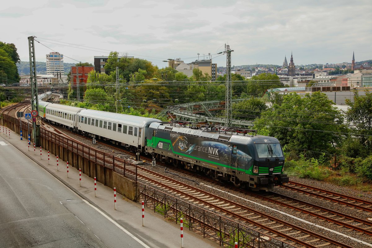 ELL 193 728 mit Flixtrain in Wuppertal, August 2019.
