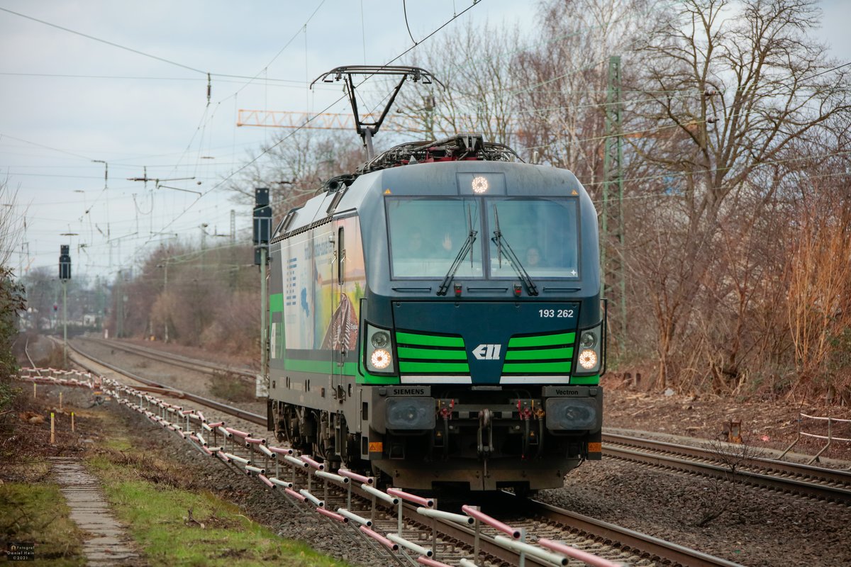 ELL/LTE 193 262 in Gelsenkirchen Buer Nord, Januar 2021.