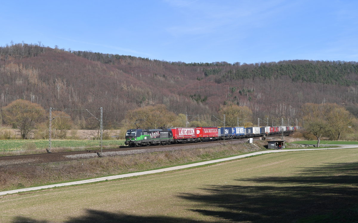 ELL/TXL 193 264  Born to Rail  mit DGS 40560 (Verona Q.E. - Padborg) am 18.03.2020 bei Freden(Leine)