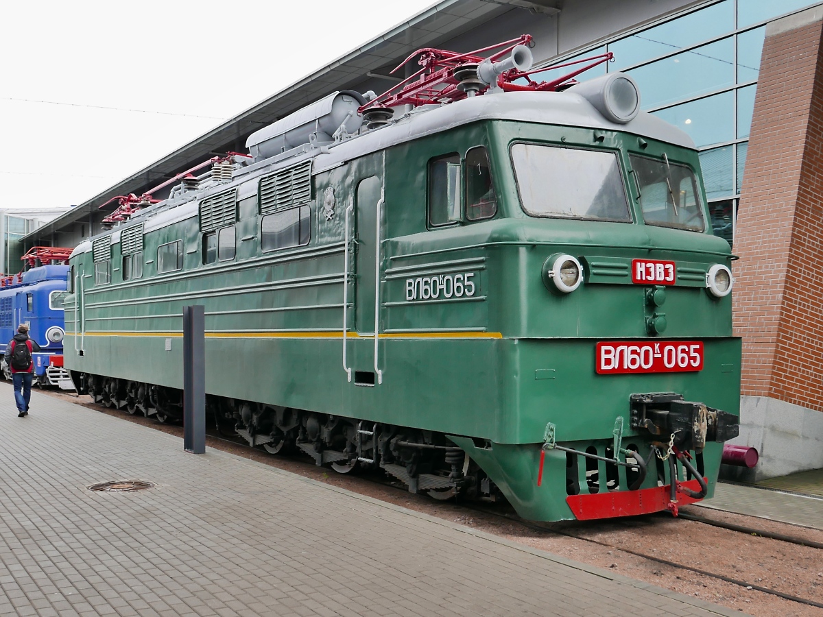Elok ВЛ60-065, im Russischen Eisenbahnmuseum in St. Petersburg, 4.11.2017