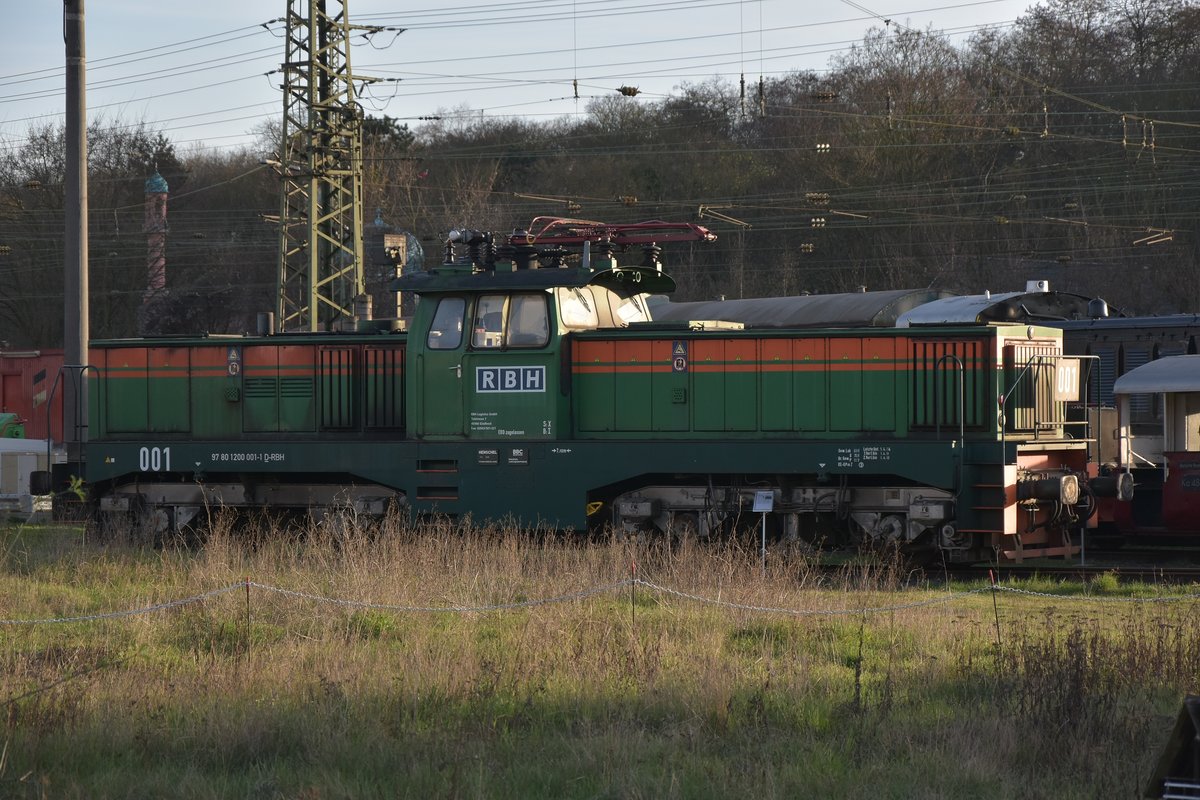 Elok 1200 001-1 D-RBH im Museum in Koblenz-Lützel abgestellt. 25.3.2017