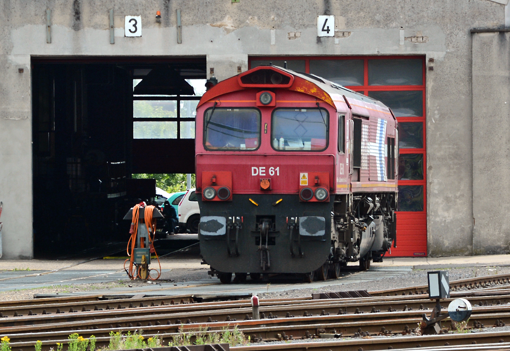 EMDJT42CWR (Class 66) der HGK Nr. DE61 in Brühl-Vochem - 16.07.2014