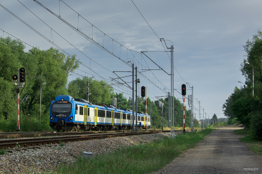 EN71AKS-100 bei Tychy (Tichau)am 10.08.2019.