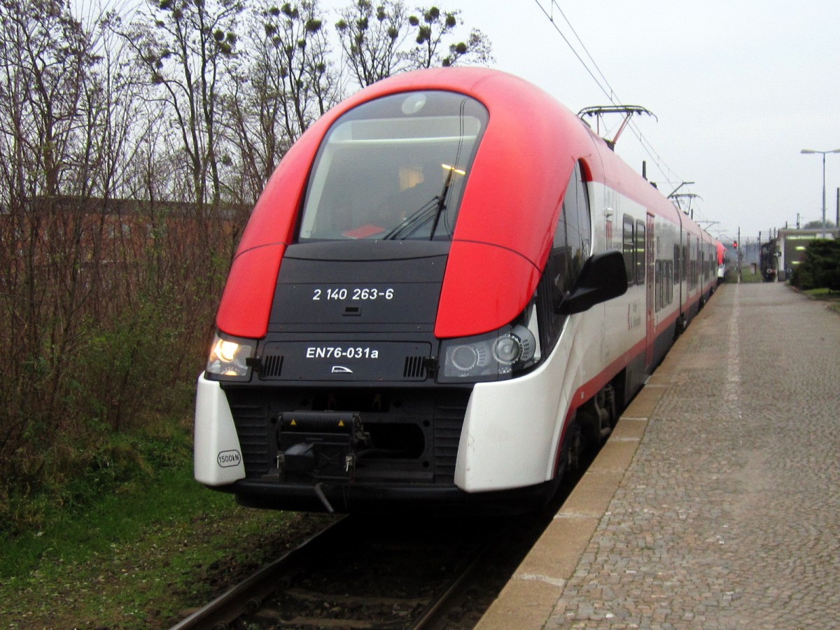 EN76-031 in Bahnhof Zbaszynek,29.11.2014