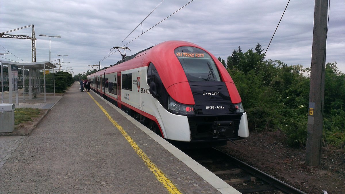 EN76-032 in Bahnhof Zbąszynek, 7.06.2020