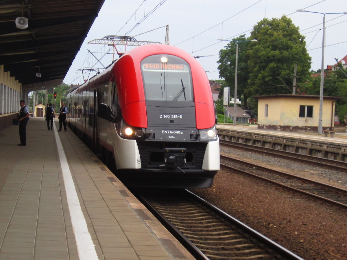 EN76-040 in Bahnhof Zbaszynek, 12.07.2015