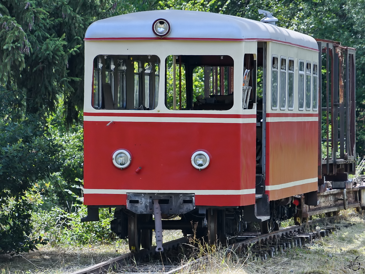 Ende Juli 2022 war der Talbot-Dieseltriebwagen VT4 in Hüinghausen zu sehen.