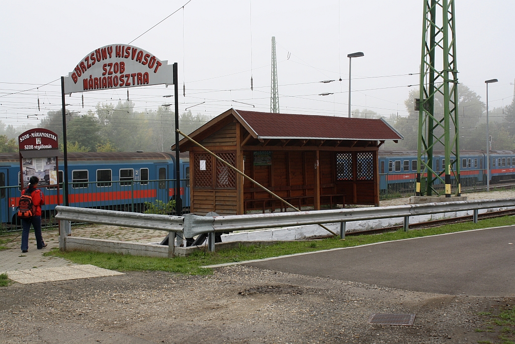 Endstelle Szob der Brsny Kisvast, aufgenommen am 28.September 2013.