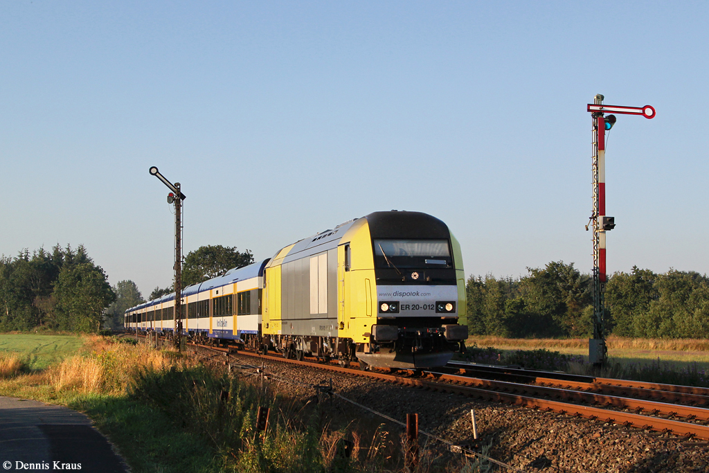 ER20 012 mit NOB 81810 am 23.07.2014 bei Langenhorn.