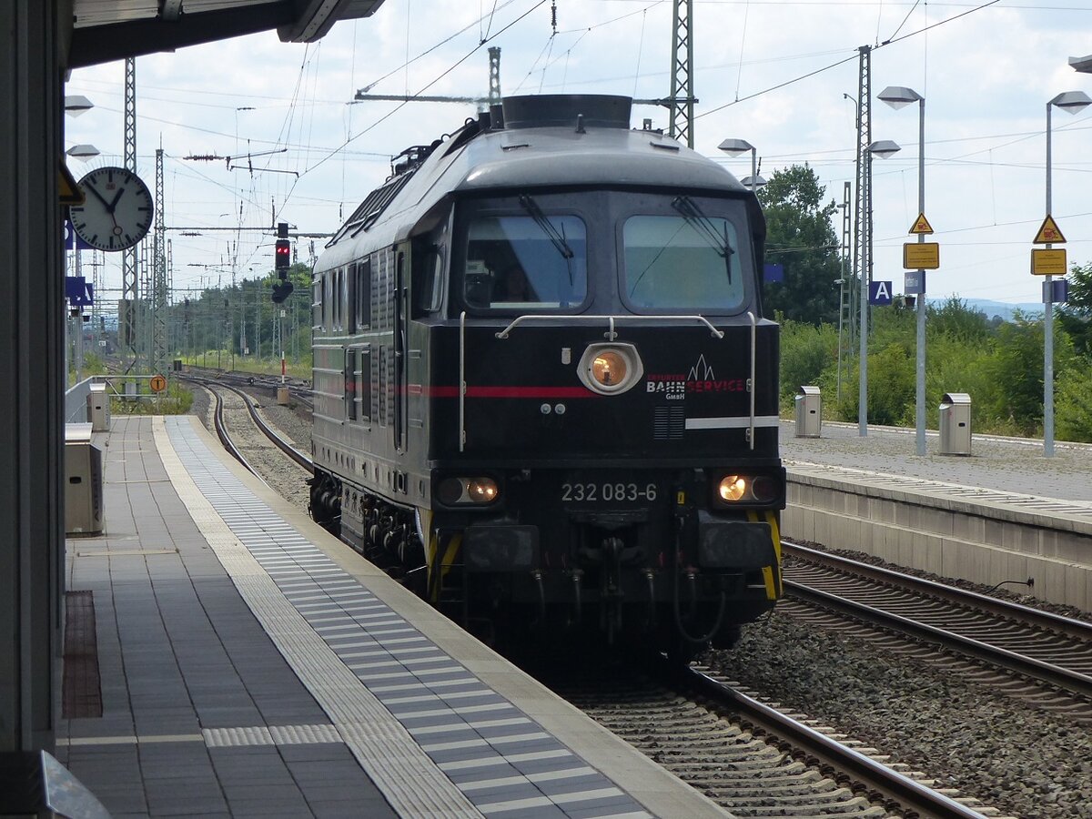 ERFURTER BAHNSERVICE 232 038 Lz in Northeim (Han.), 22.07.2020