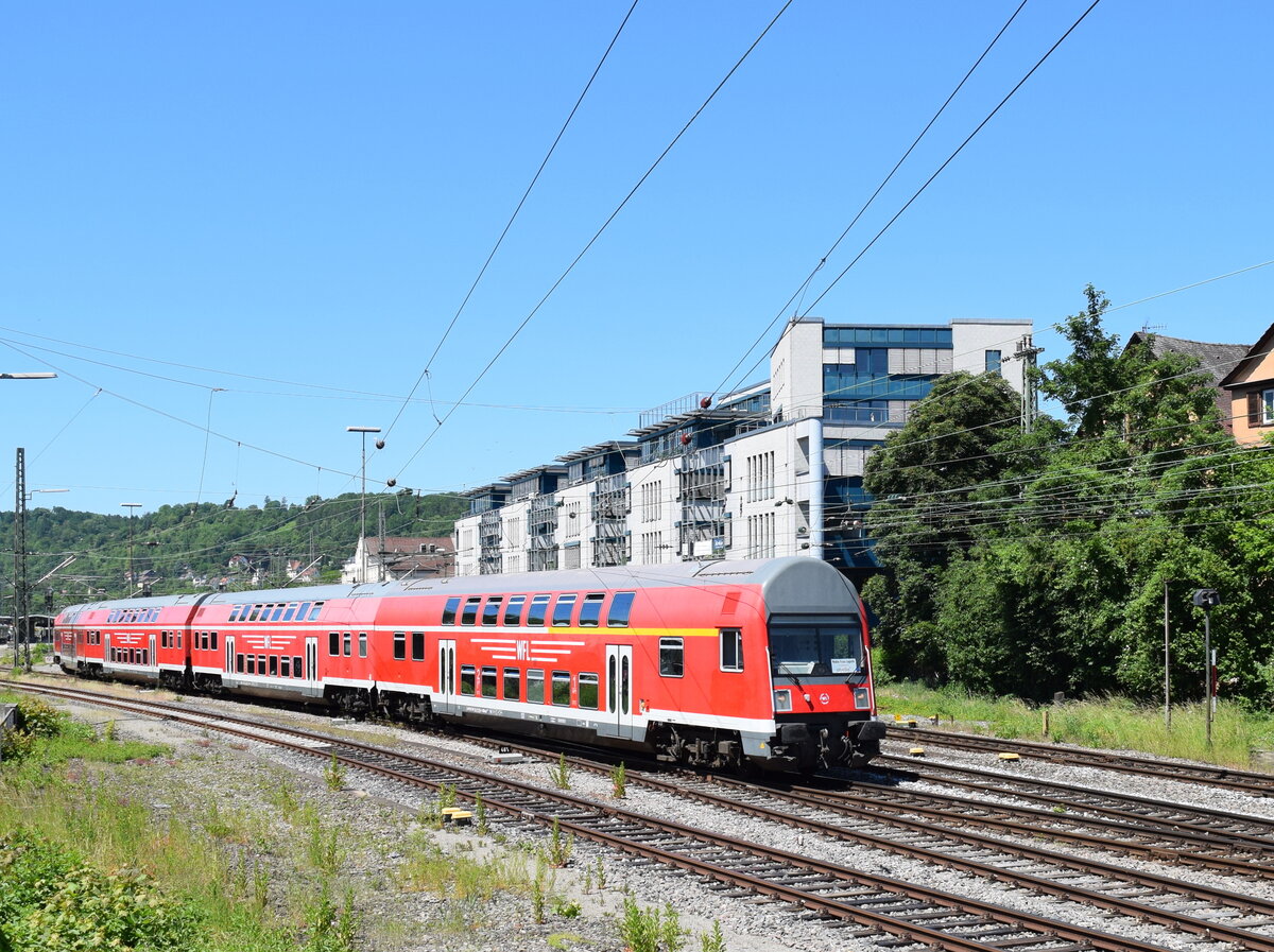 Ersatzzug im Juni 2021 in Tübingen Hbf