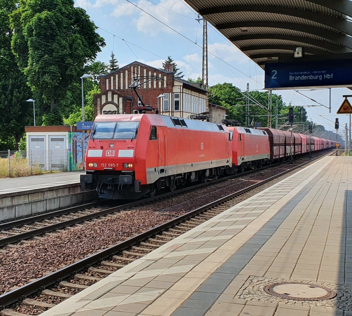 Erzpendel nach Ziltendorf. Durchfahrt am 17.06.2021 in Fürstenwalde Spree