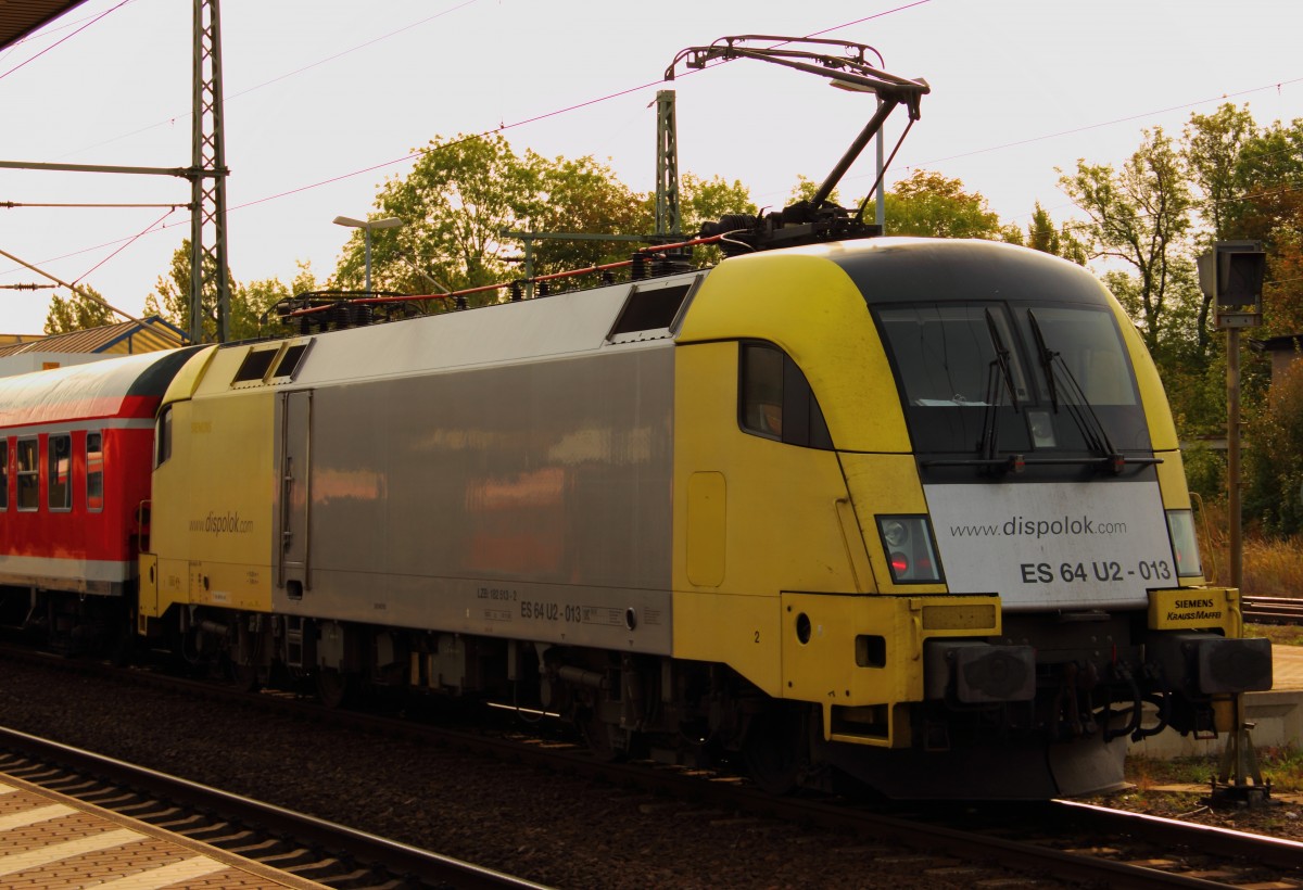 ES 64 U2-013 Dispolok in Gotha am 19.09.2011.