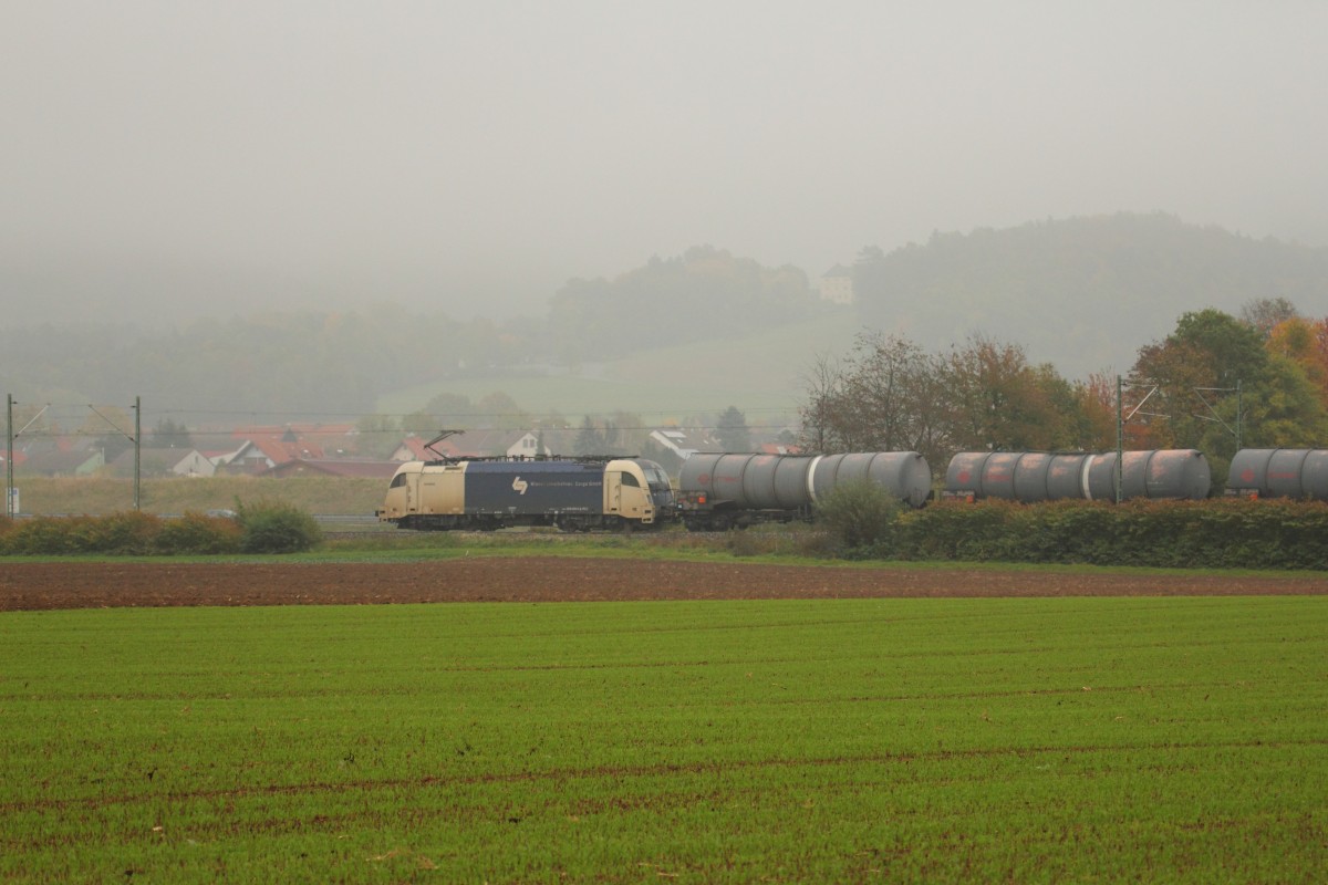 ES 64 U2-024 WLC bei Lichtenfels am 21.10.2015.