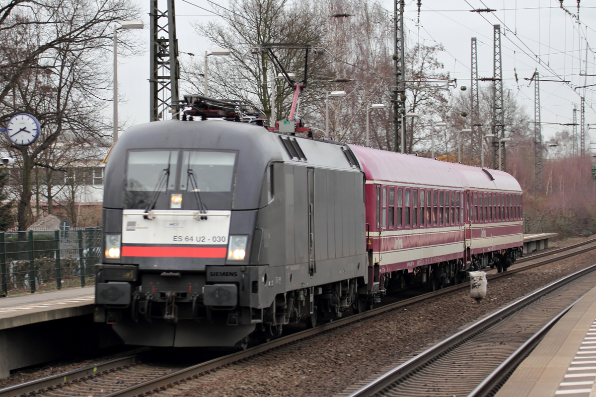 ES 64 U2-030 in Recklinghausen-Süd 6.2.2014