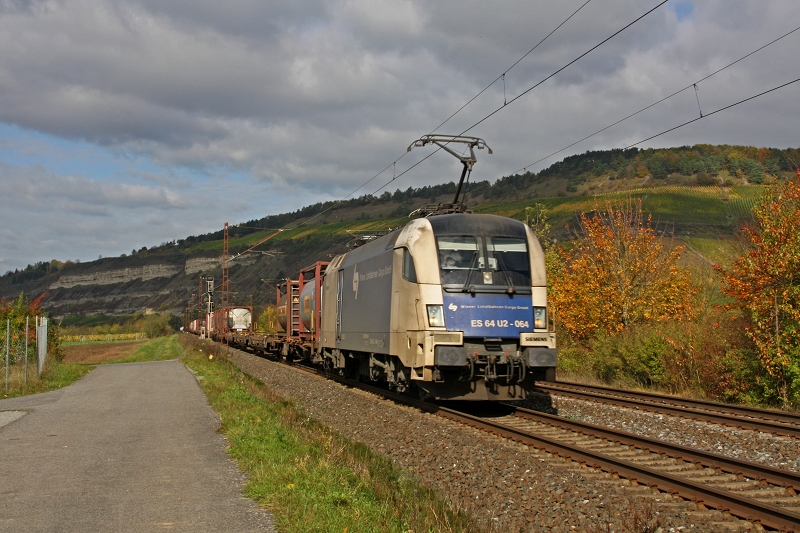 ES 64 U2-064 am 23.10.14 in Thüngersheim gen Würzburg