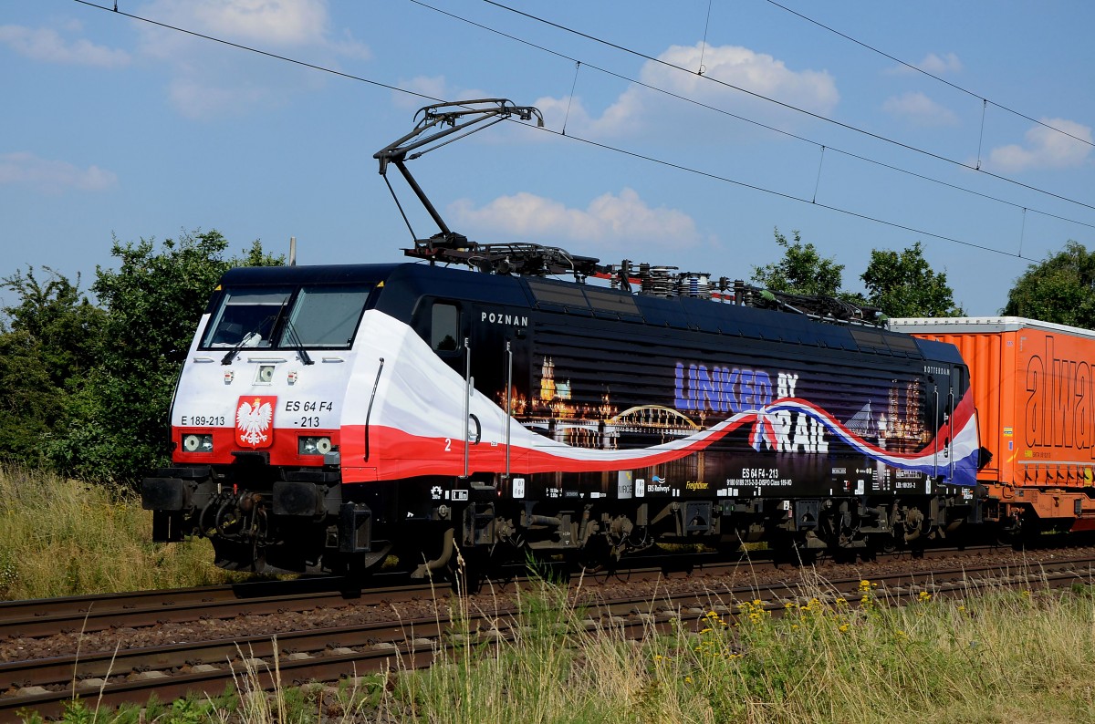 ES64 F4 213 ERS am 18.07.2014 bei Woltorf
