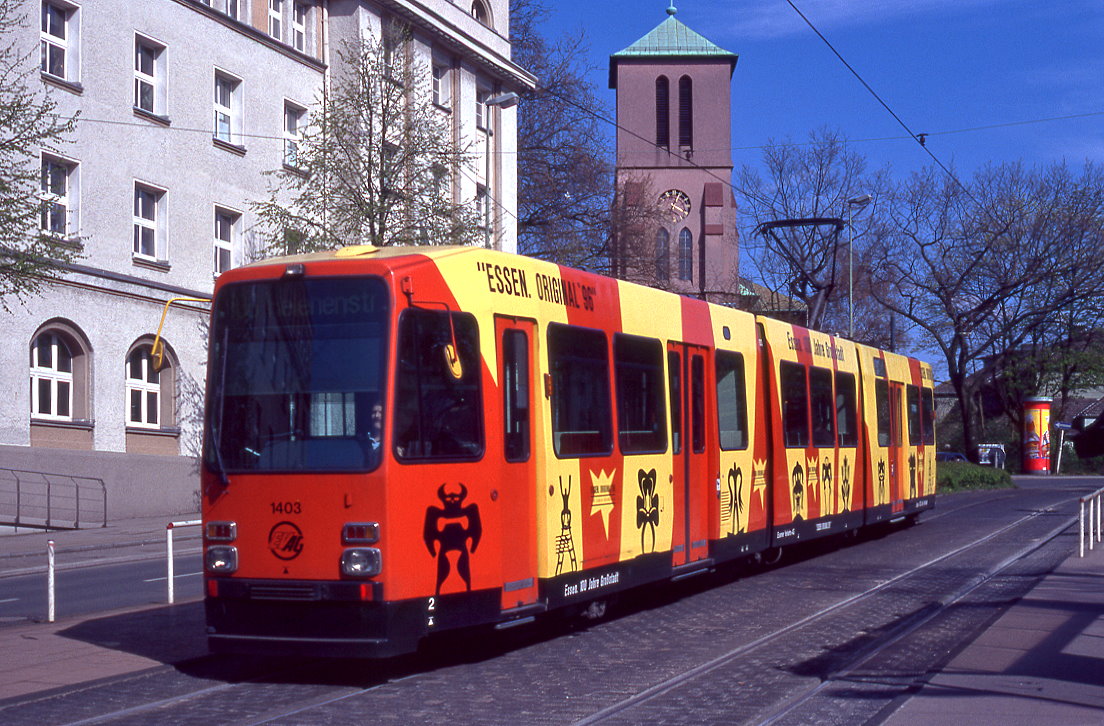 Essen 1403, Westbahnhof, 16.04.2000.
