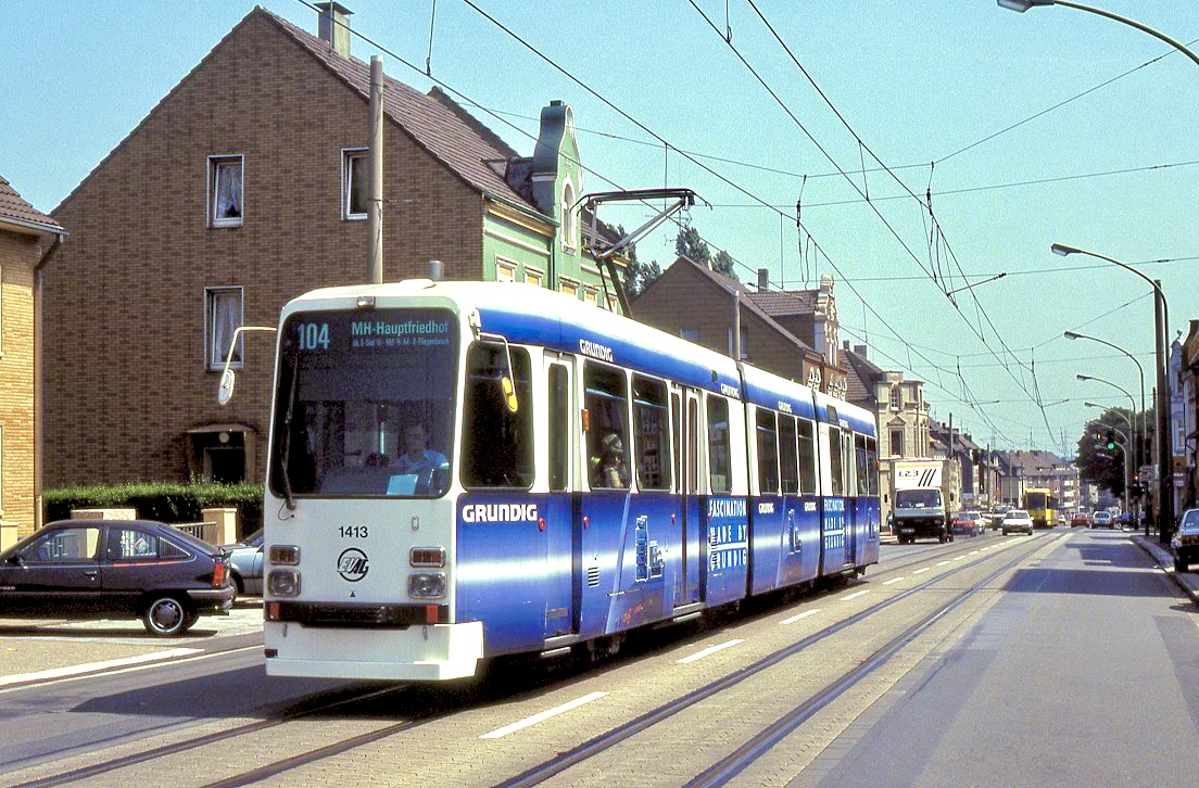 Essen 1413, Schönebeck, Frintroper Straße, 09.06.1993.