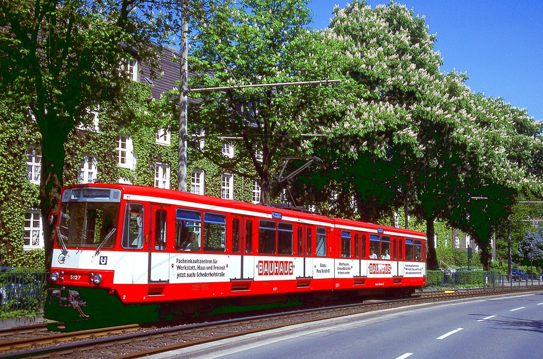 Essen 5104, Haarzopf / Sommerburgstraße, 09.05.1987.
