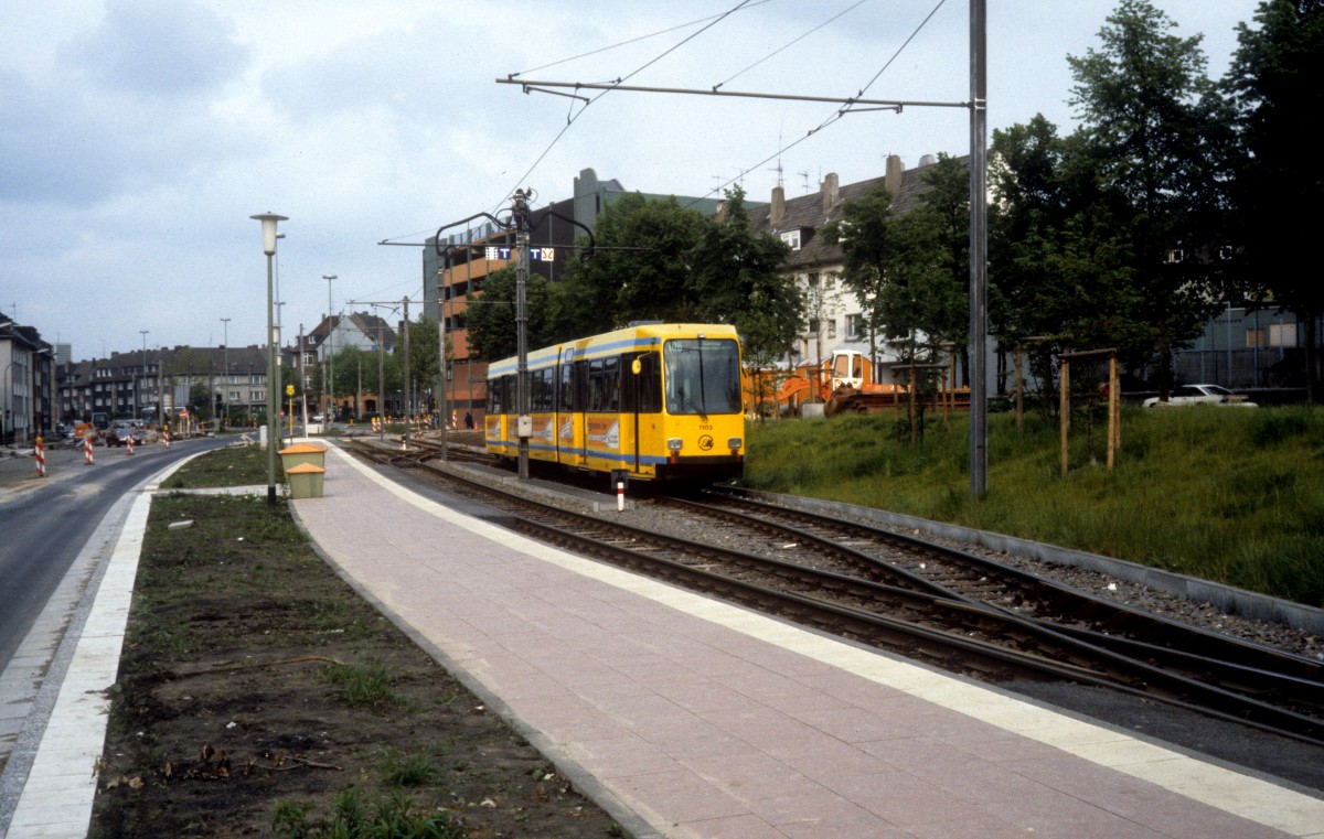 Essen EVAG SL 106 (DÜWAG-M8C 1103) im Mai 1987.
