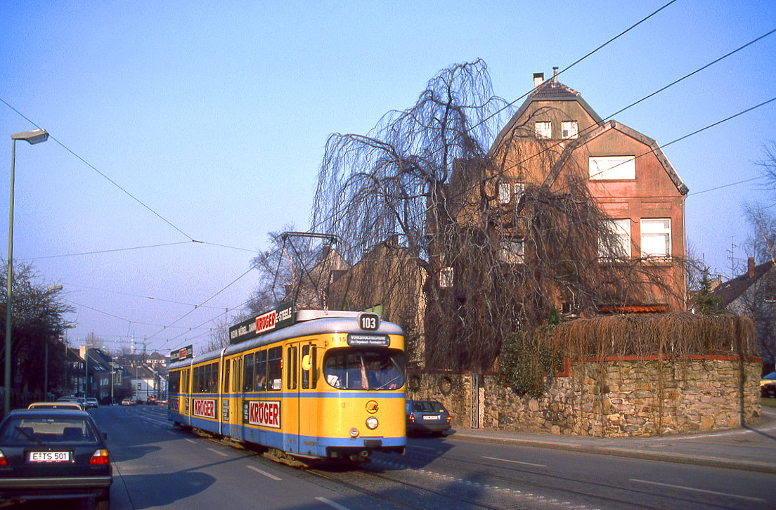 Essen Tw 1815, Borbecker Straße, 07.03.1987.