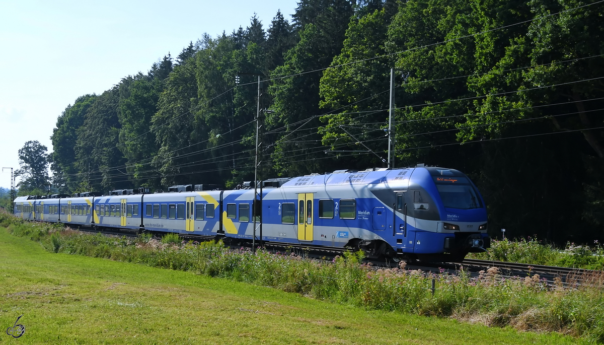 ET 317 von Meridian war Mitte August 2020 bei Strass unterwegs.