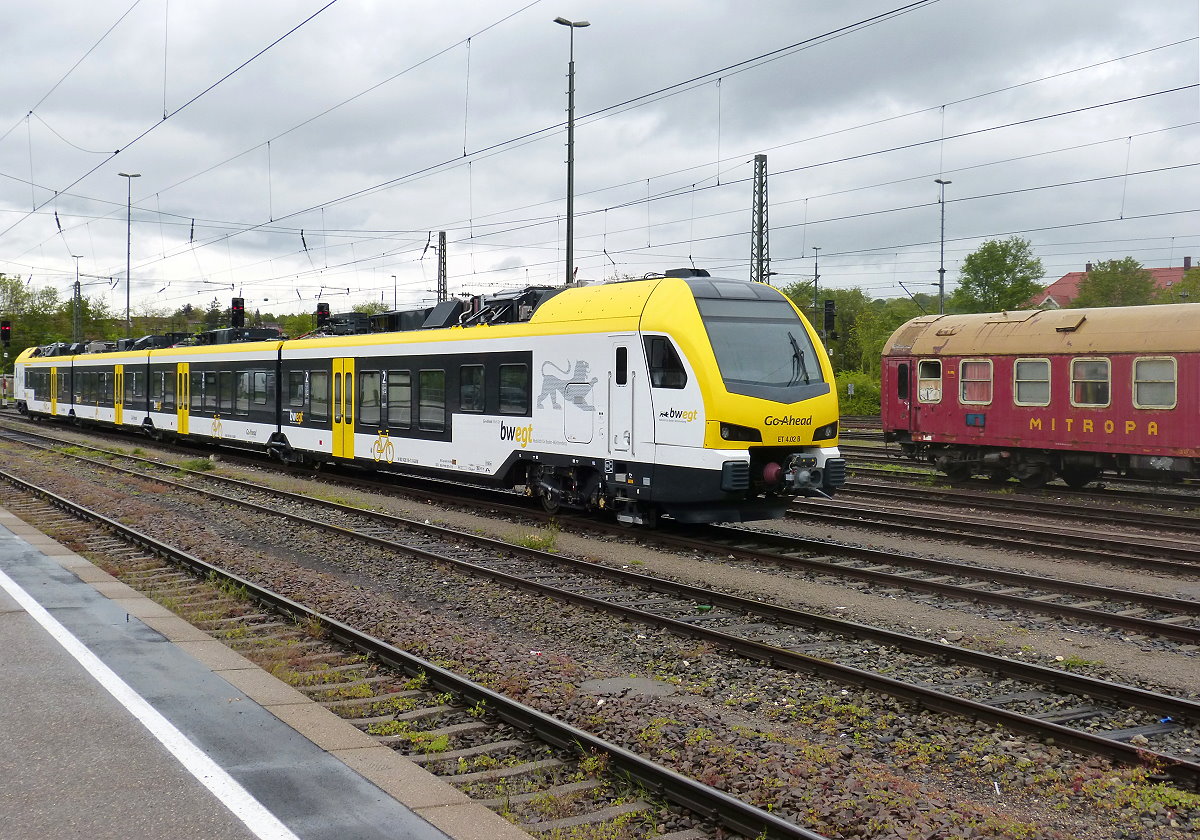 ET 4.02 B (428 516-7) in Crailsheim 11.05.2019