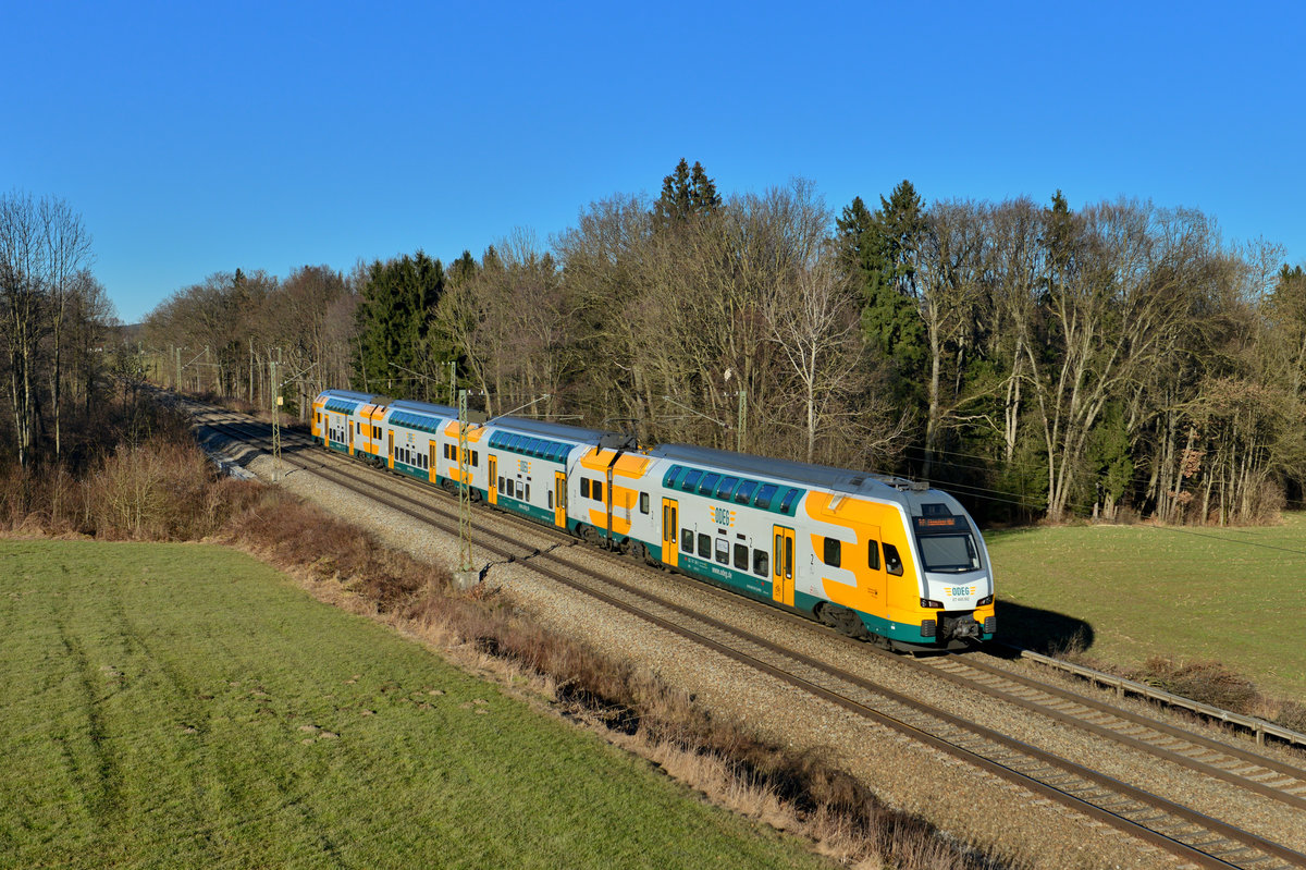 ET 445 102 als Meridian Ersatzzug am 27.12.2013 bei Gutmart. 