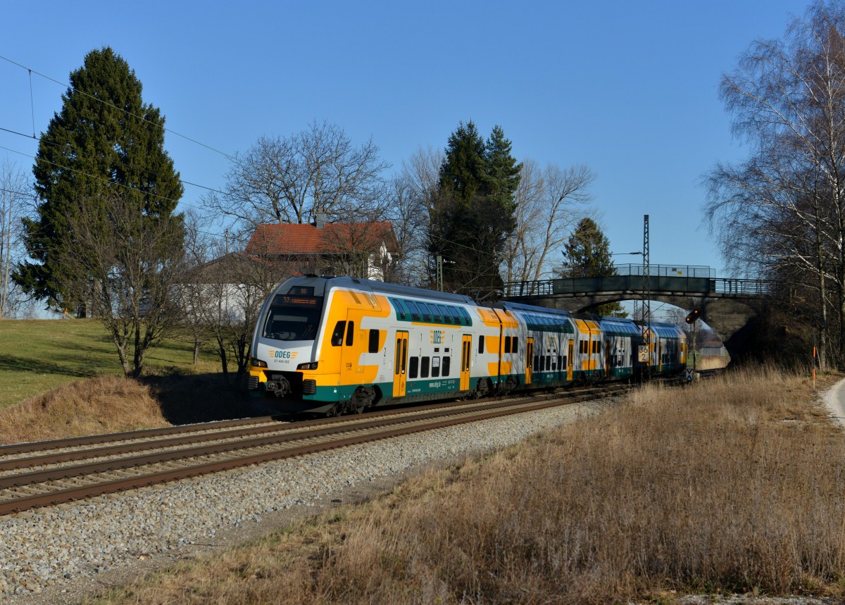 ET 445 102 als Meridian-Ersatzzug am 30.12.2013 bei bersee.