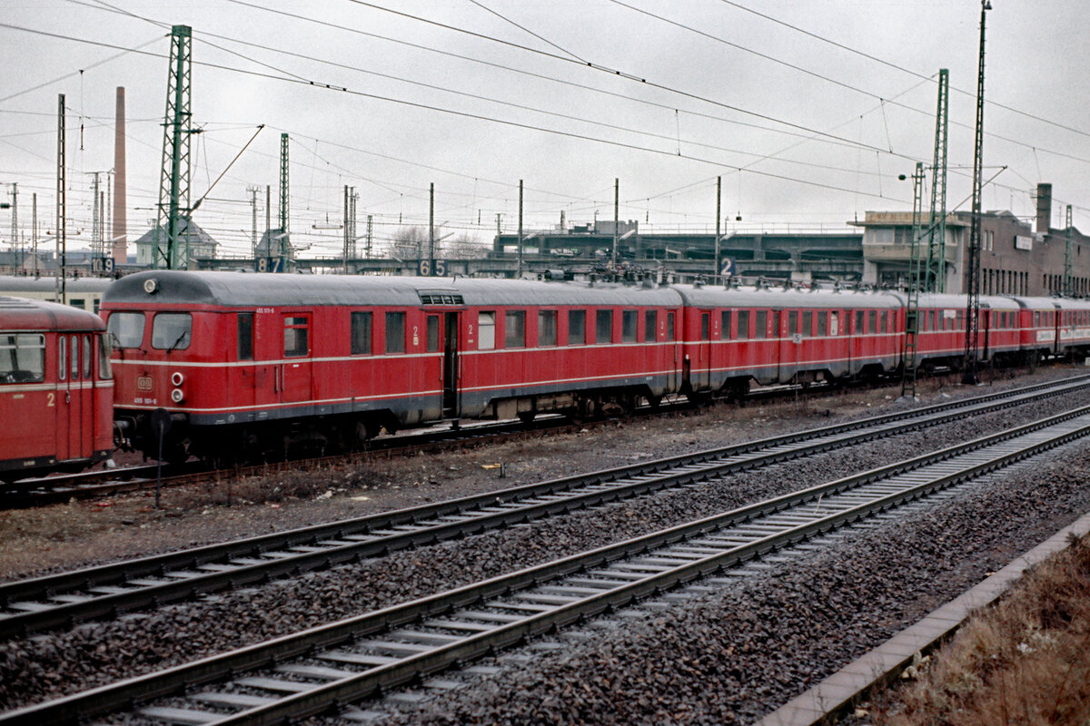 ET 455 101 am 19.01.1986 am Bw. Heidelberg.