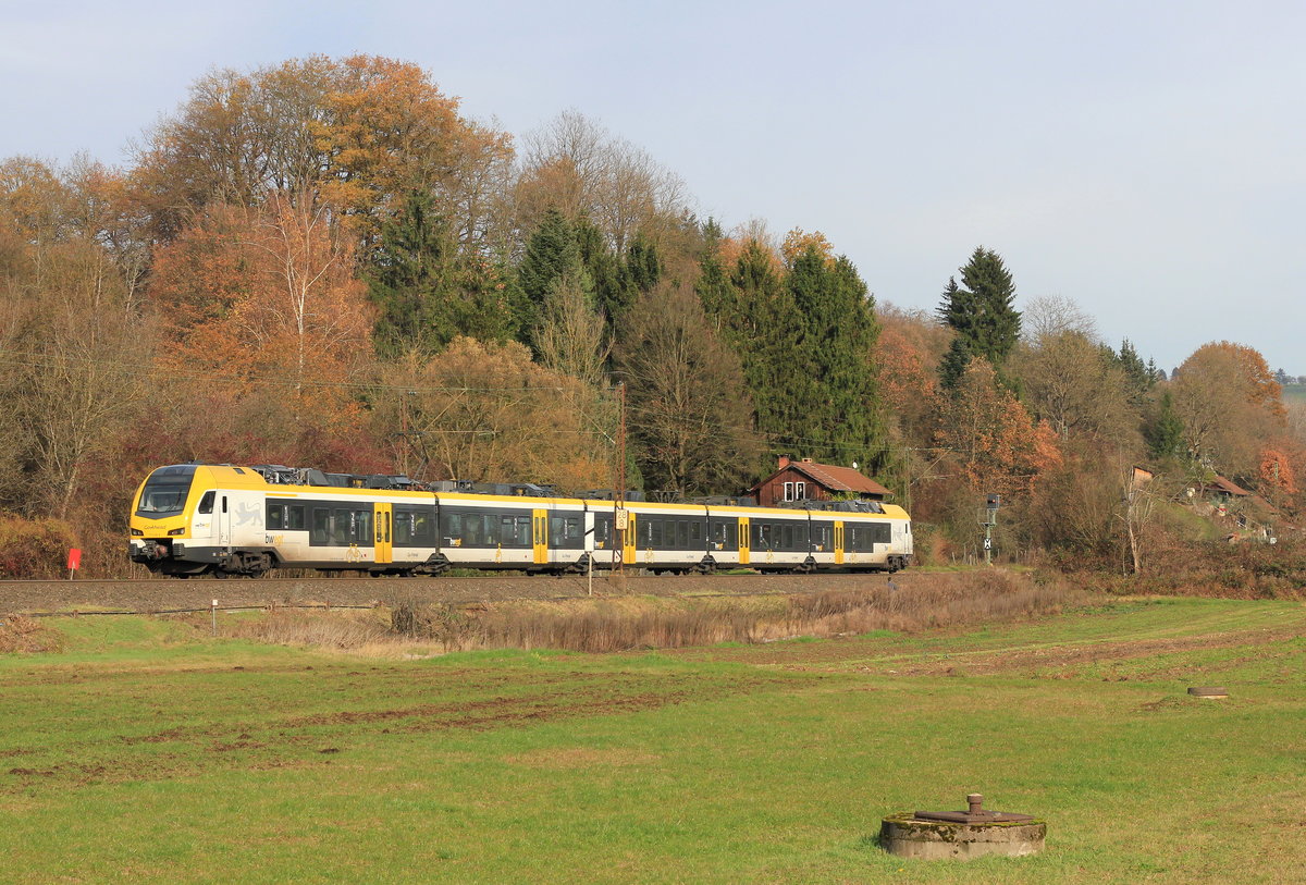 Et 5.03 A als RB Ulm-Stuttgart am 21.11.2020 zwischen Ebersbach und Reichenbach. 