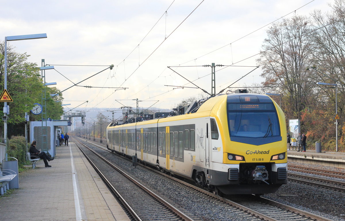 ET 5.08 B am 30.11.2019 in Stuttgart-Sommerain. 