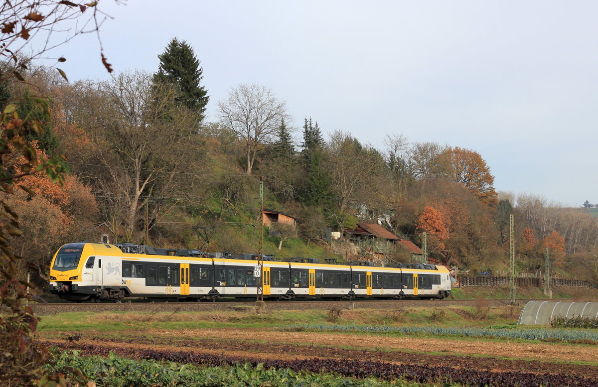 ET 5.09 A als RB Ulm-Stuttgart am 21.11.2020 zwischen Ebersbach und Reichenbach. 