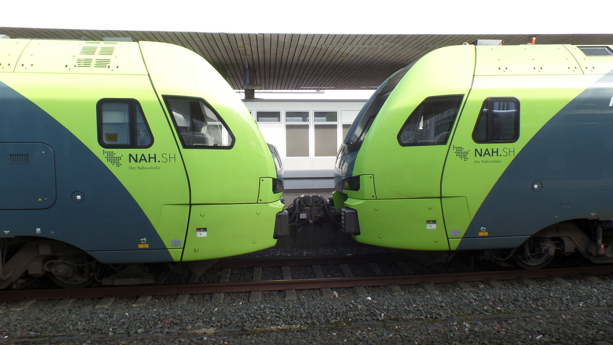 ET 6.03 + ET 6.08, Triebköpfe (Stadler Flint 3) der Nordbahn am 6.3.