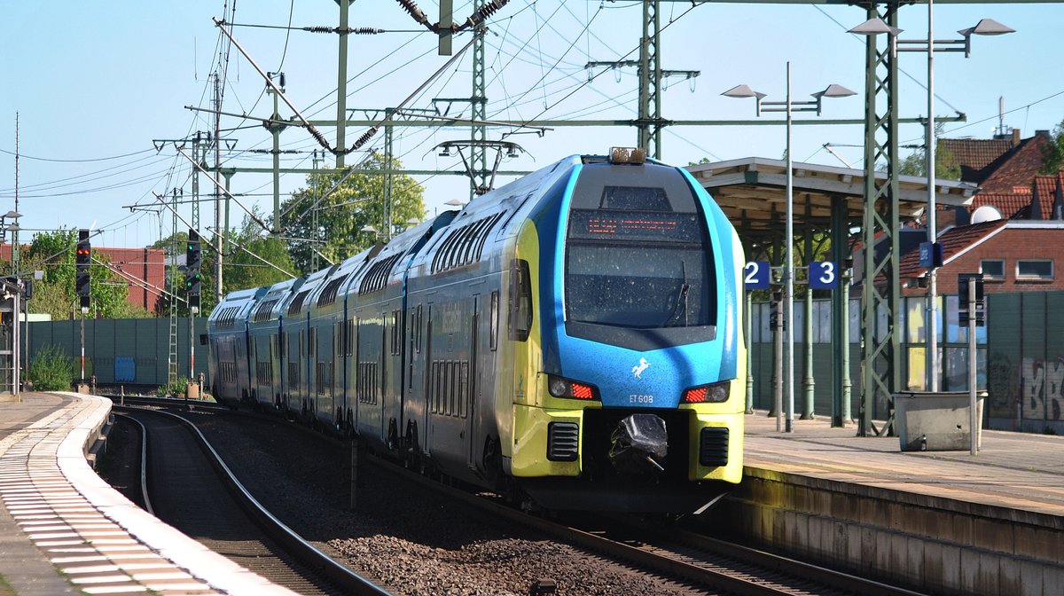 ET 608 in Lehrte, am 07.05.2016.