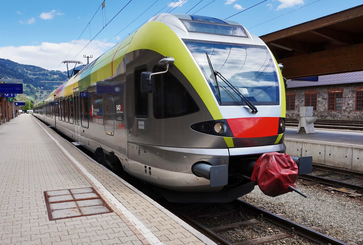 ETR 170 XXX als REX 1866 (Lienz - Fortezza/Franzensfeste), am 4.5.2016 in Lienz