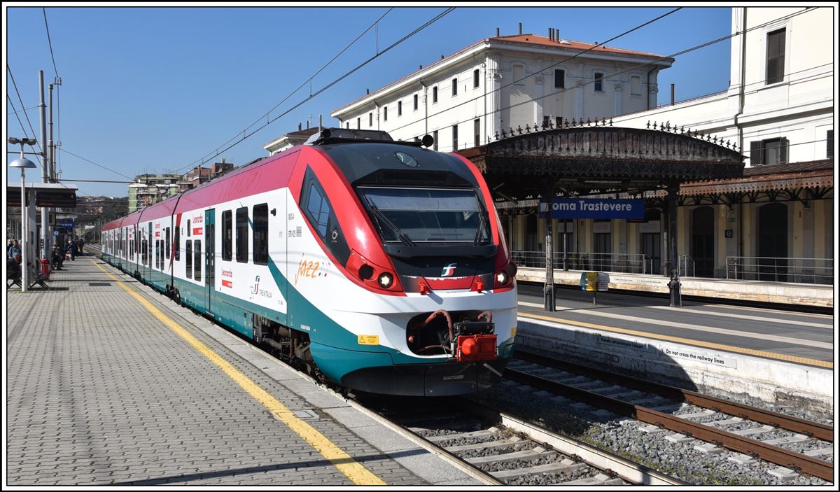 ETR 425 042-A jazz Leonardo Express in Roma Trastevere. (24.02.2020)