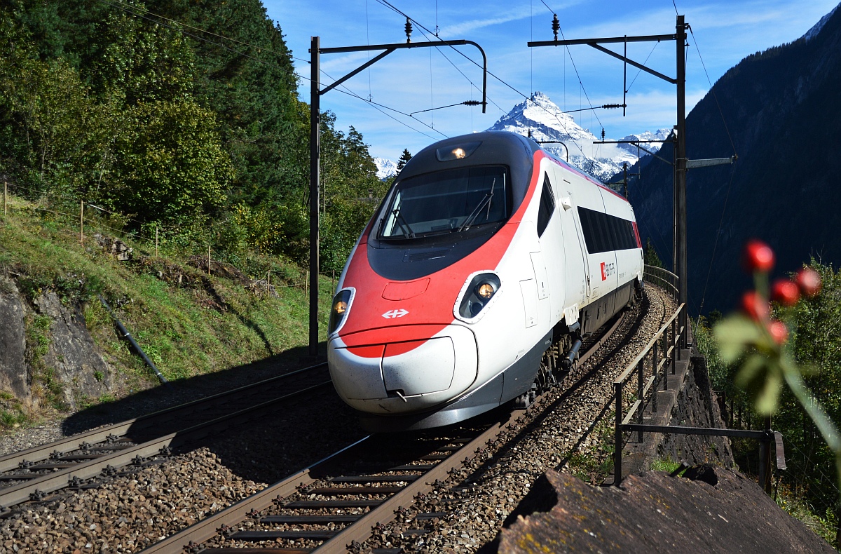 ETR 610 Bei Wassen Gotthard Nordrampe.
25. September 2015