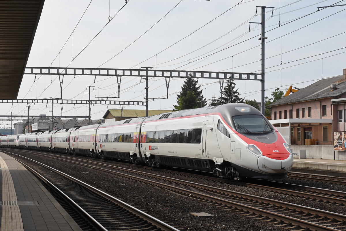 ETR 610 durchfährt den Bahnhof Rothrist. Die Aufnahme stammt vom 16.09.2018.