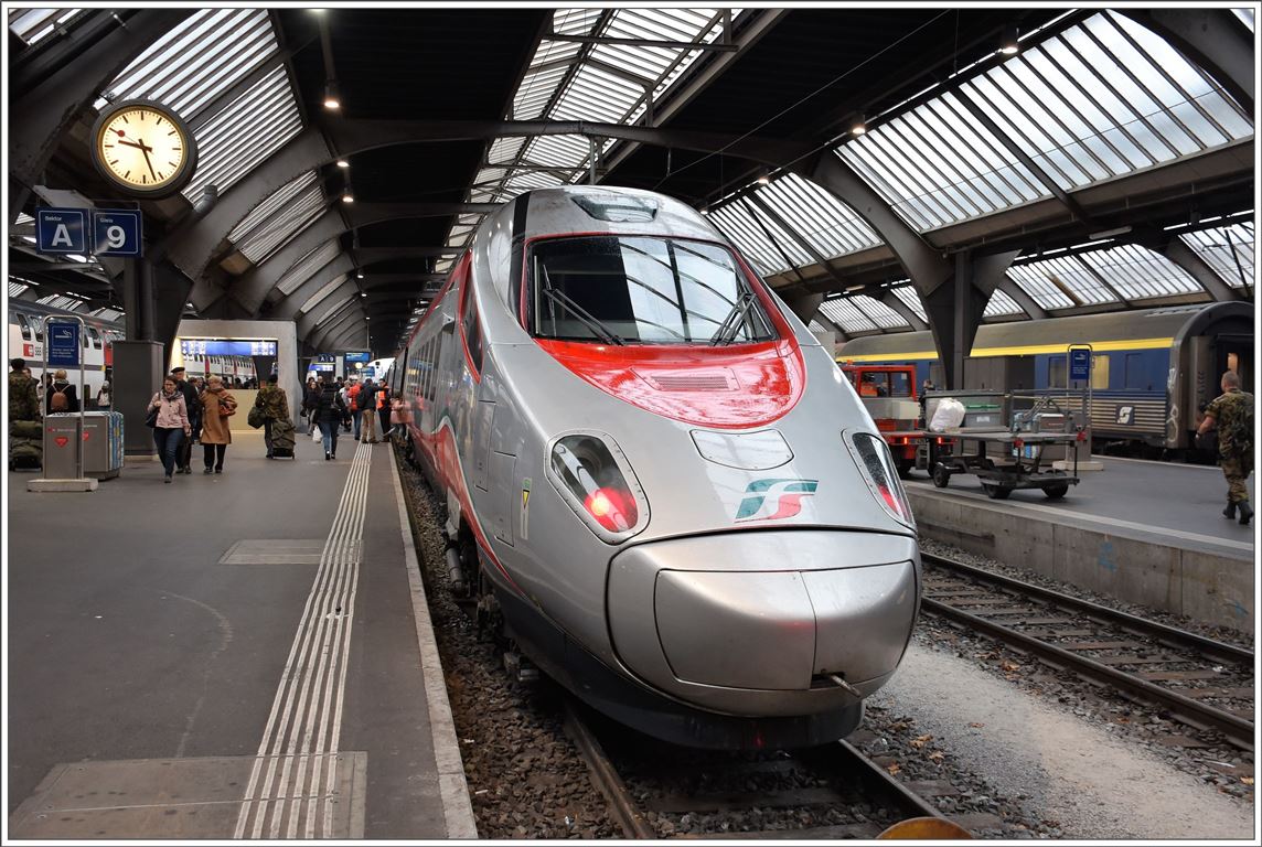 ETR610 al EC 15 nach Milano C. in Zürich HB. (19.11.2016