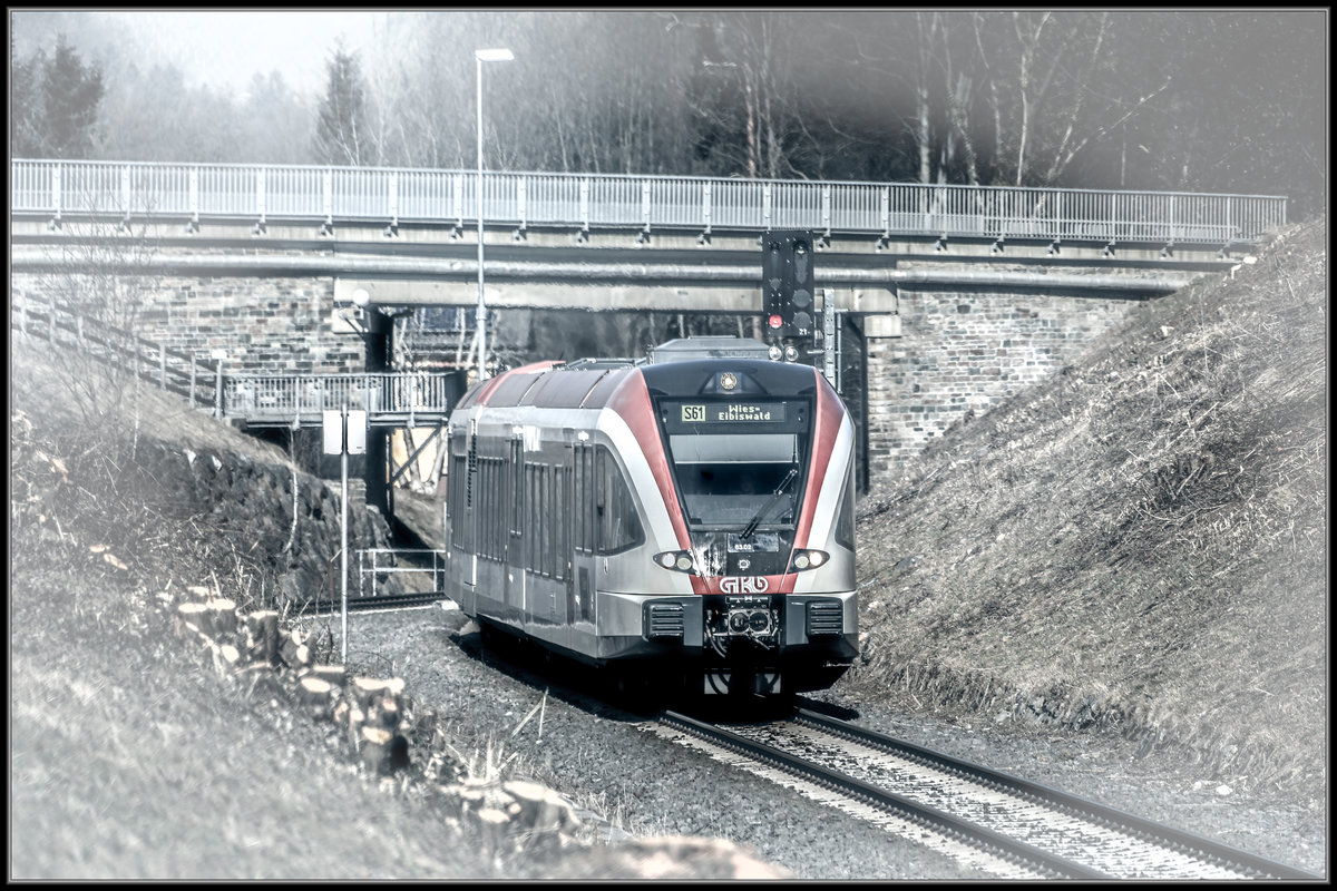 Etwas mit den Reglern gespielt. 
VT63.02 bei Kresbach . 15.02.2019