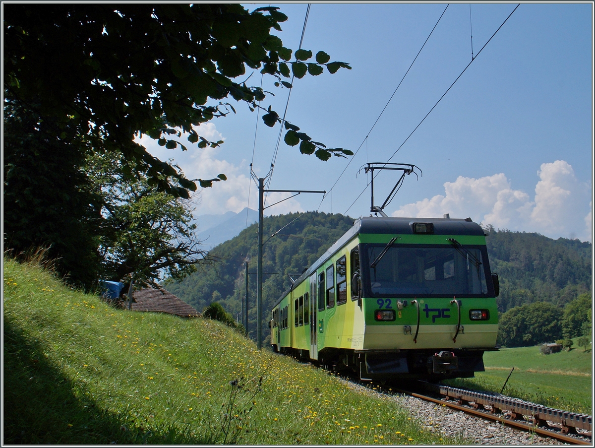 Etwas oberhalb von Bevieux konnte ich den talwärts fahrenden Beh 4/8 92 fotogarfieren.
12. August 2015 