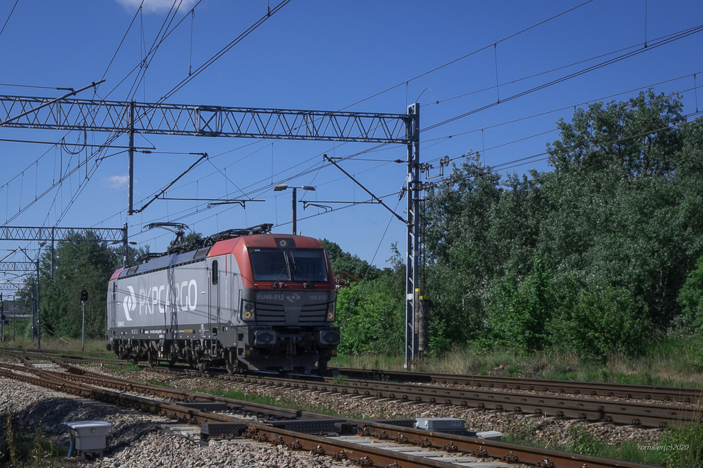 EU46-512 der PKP Cargo in Tychy(Tichau)am30.06.2020.